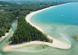 Breathtaking top sea view of Bang Tao Beach