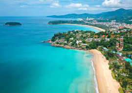 Spectacular view of Kata Beach with turquoise waters and sandy shores
