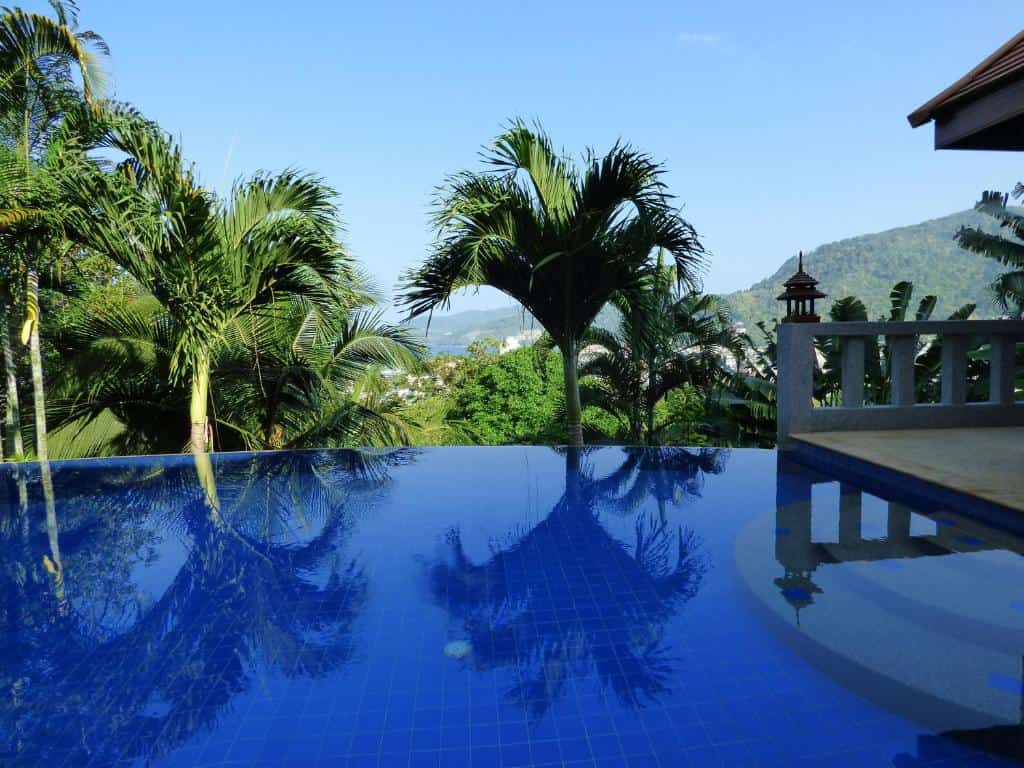 Infinity pool at Baiyok Villa in Patong Beach