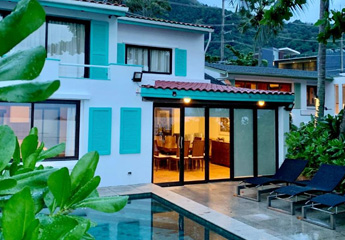 Exterior view with private pool at Goodwill Beach Villas in Phuket