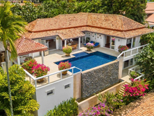 Top Exterior view with private pool villa at Katamanda in Kata Beach