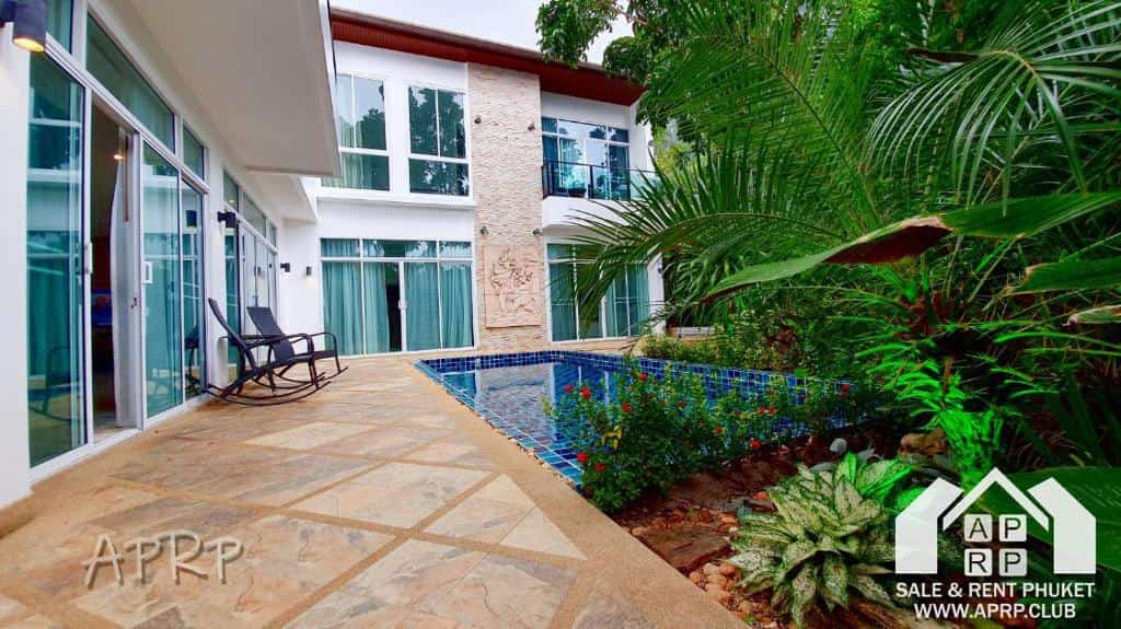 Exterior view of a private pool at Villa AP Twin in Kamala Beach