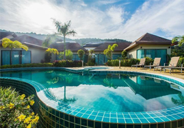 Exterior view of a private pool at Nai Harn in Phuket Town
