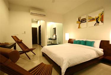Spacious bedroom at Two Villas in Phuket
