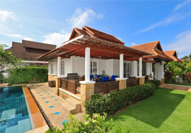 Exterior view of a private pool at Villa Sumali in Phuket
